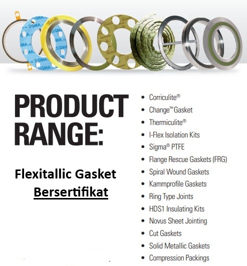 Distributor Gasket Flexitallic Spiral Wound Gasket, Thermiculite, Gasket Inconel, Gasket Hastelloy, Gasket PTFE